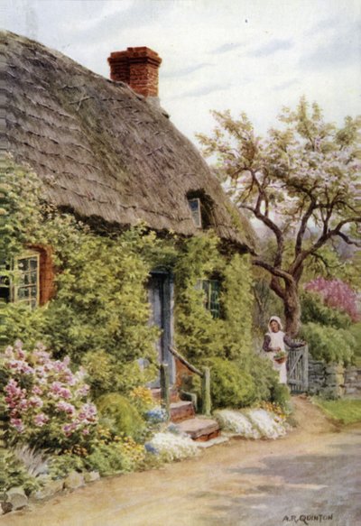 Cottage Door, Elmley Castle, Worcester by Alfred Robert Quinton